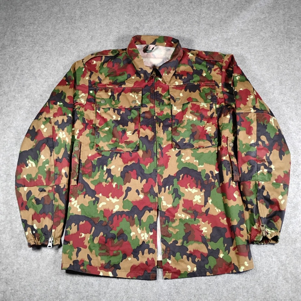 Swiss Military Alpenflage Camouflage Field Jacket TAZ 83 M83 Red Camo Large